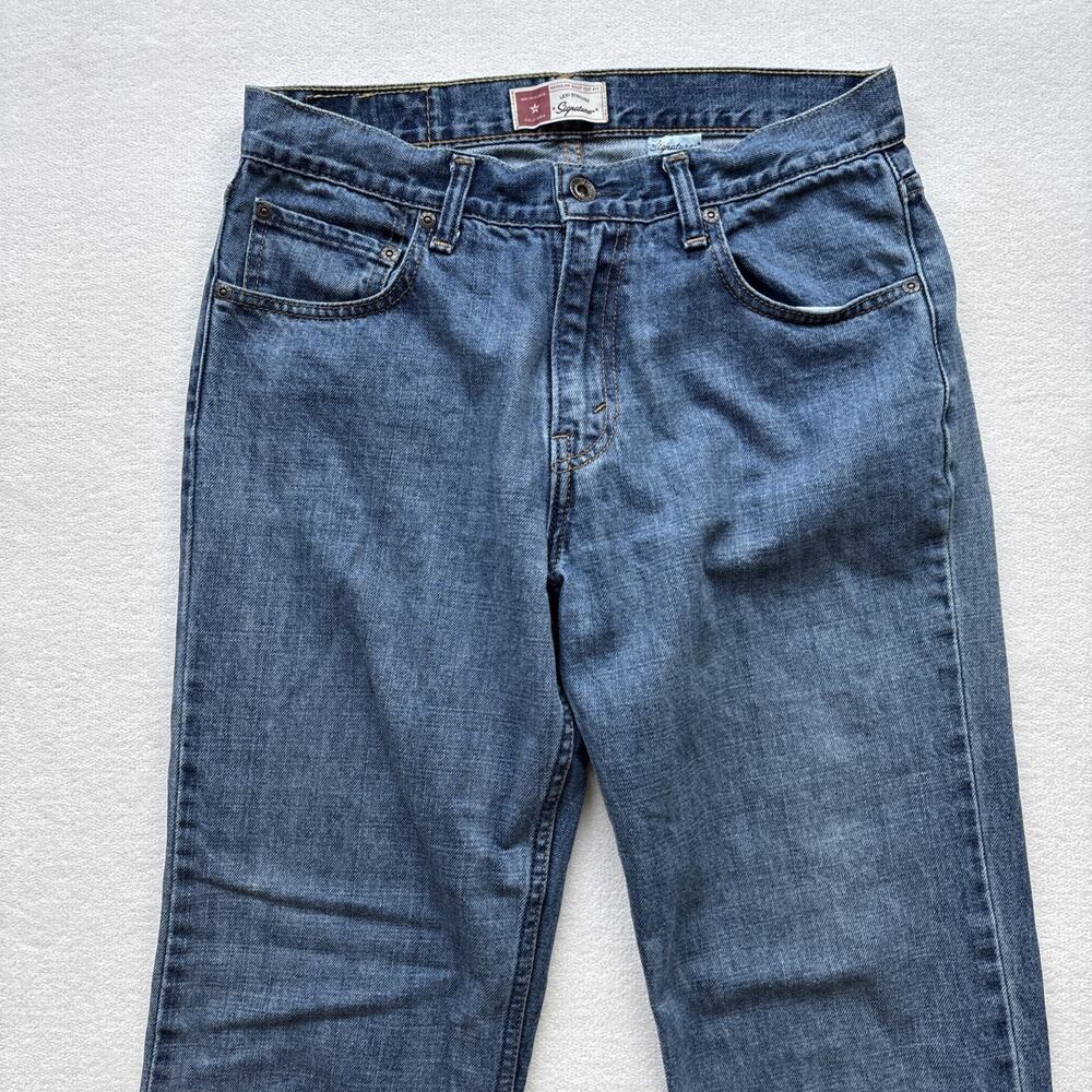 Levi Strauss‎ Signature Men 32x34 Jeans Regular Boot Cut 100% Cotton Western - Picture 2 of 13